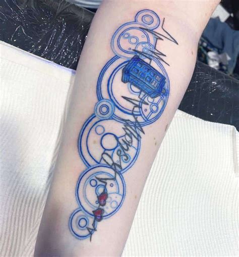 dr who tattoos|doctor who gallifreyan tattoo.